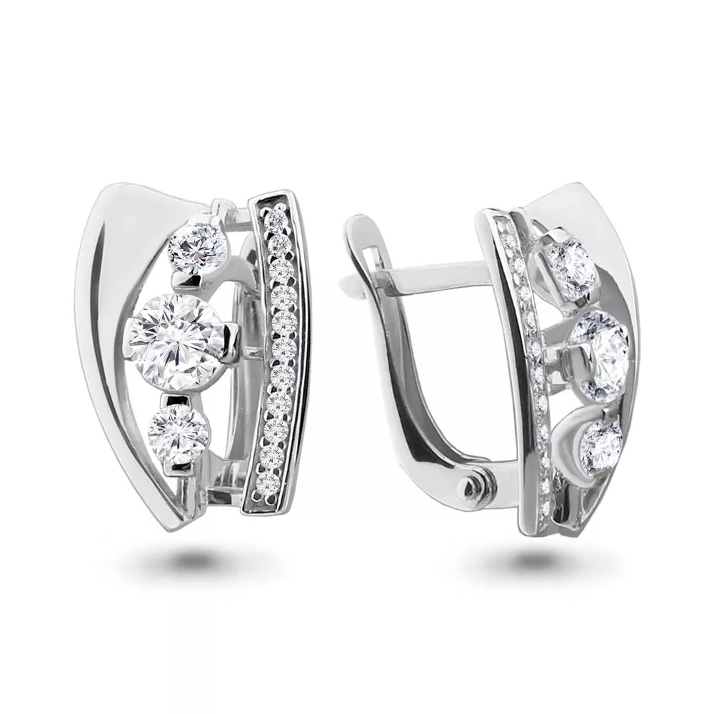 Серьги, артикул LV46333А, серебро