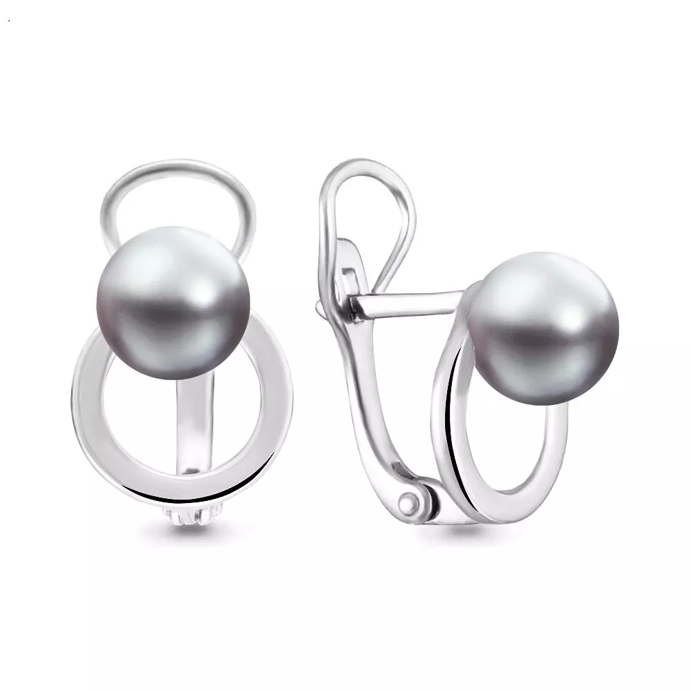 Серьги, серебро, артикул LV46321Э