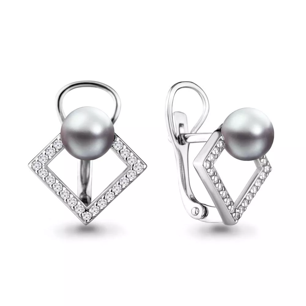 Серьги из серебра, артикул LV46318Я