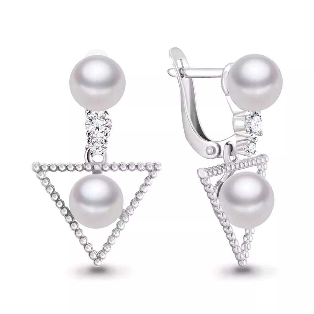 Серьги из серебра, артикул LV46314