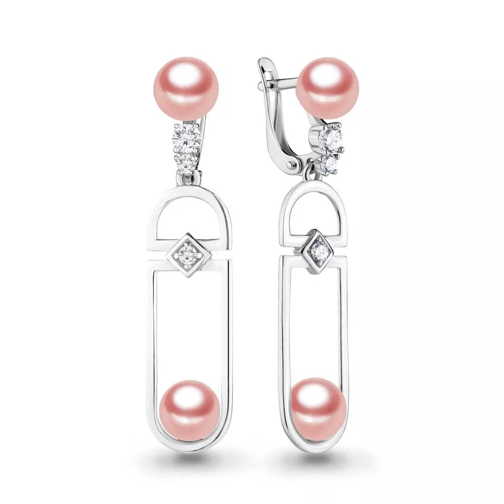 Серьги, серебро, артикул LV46310Р