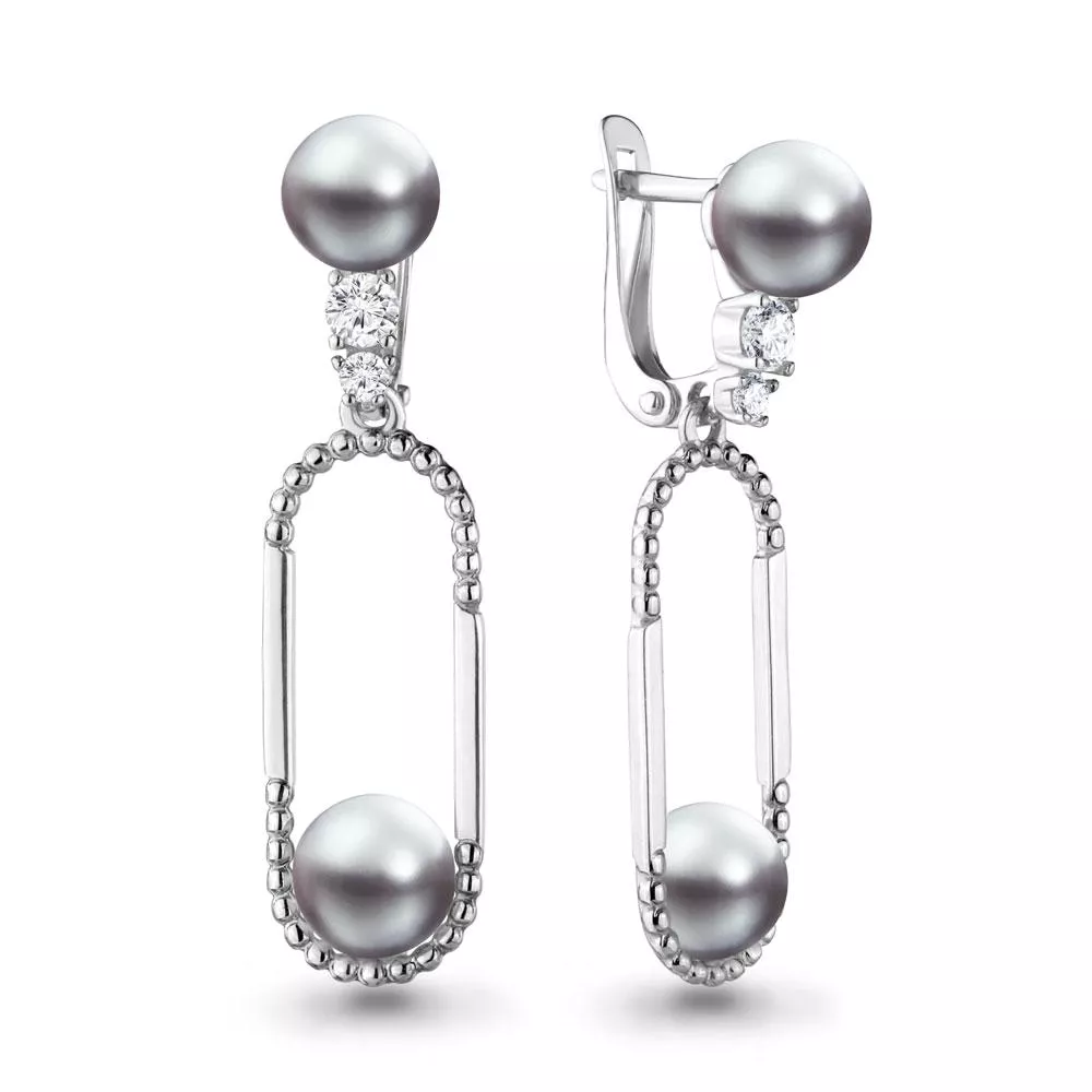 Серьги, артикул LV46309Э, серебро