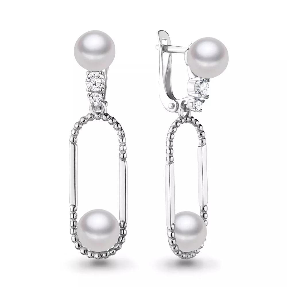 Серьги, артикул LV46309, серебро