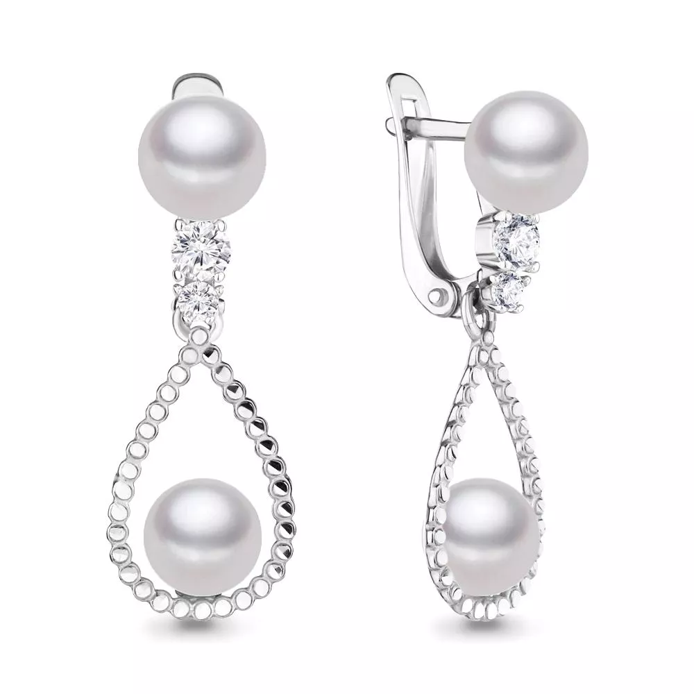 Серьги, артикул LV46308, серебро