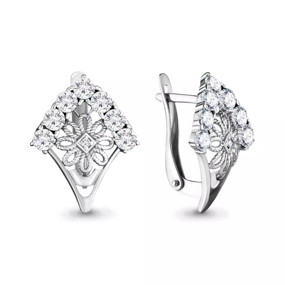 Серьги из серебра, артикул LV46291А