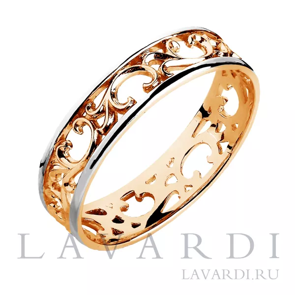 Обручальное кольцо с узорами
