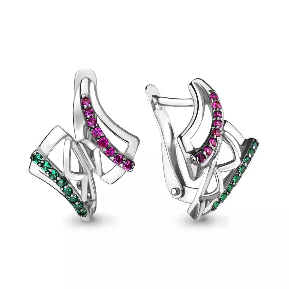 Серьги, артикул LV46233ГВ, серебро