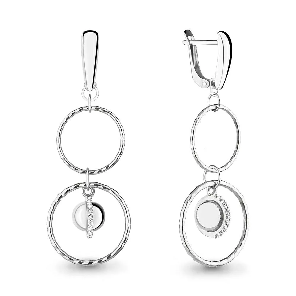 Серьги, артикул LV46227А, серебро