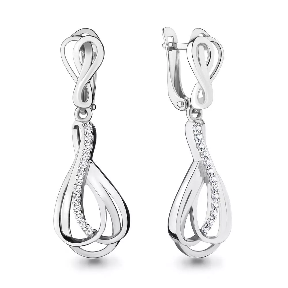 Серьги, артикул LV46205А, серебро