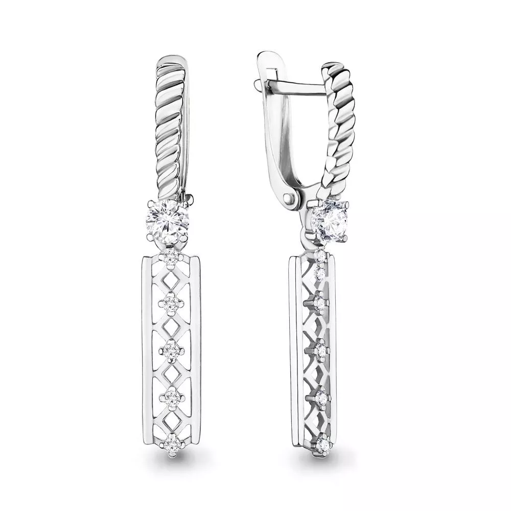 Серьги, серебро, артикул LV46199А