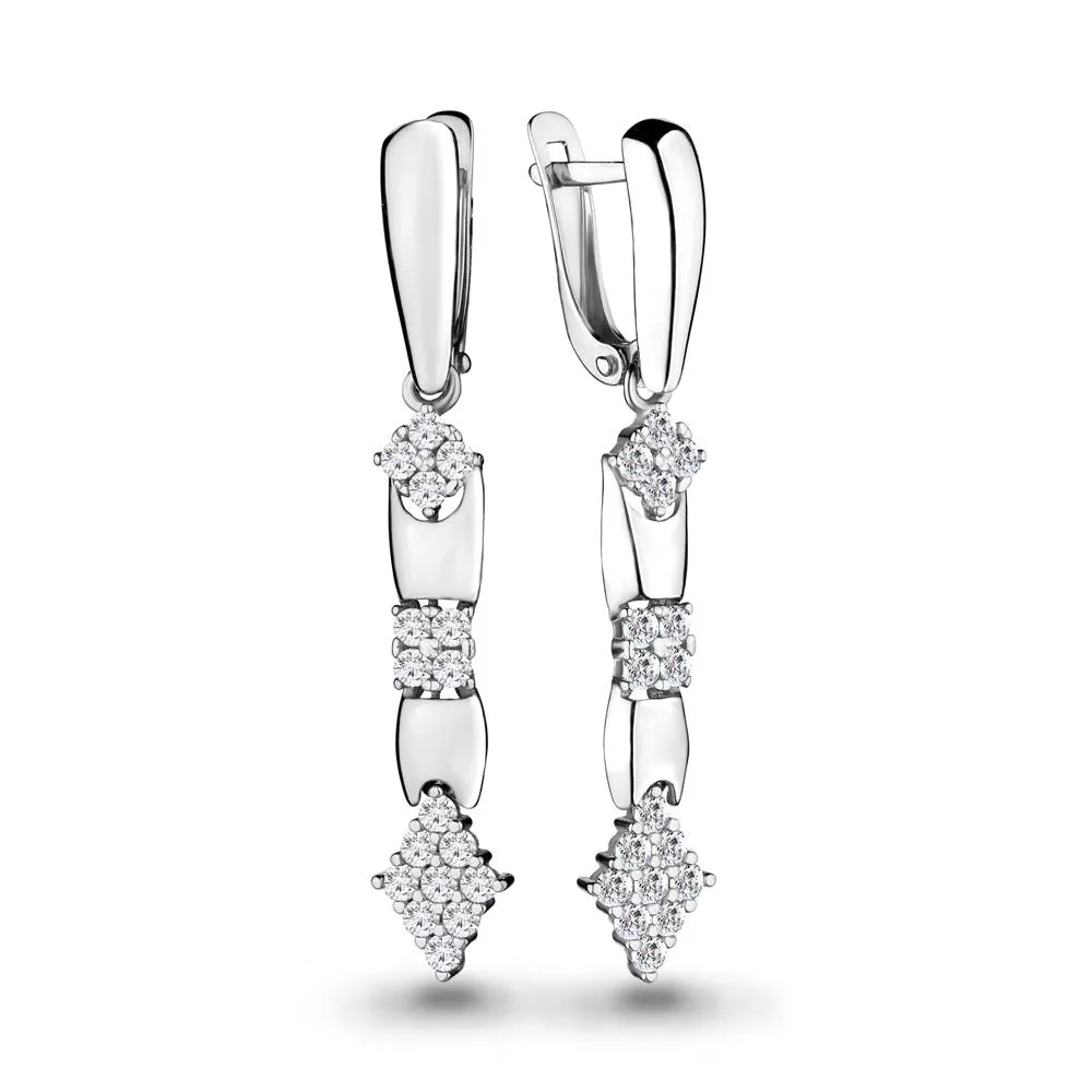 Серьги из серебра, артикул LV46141А