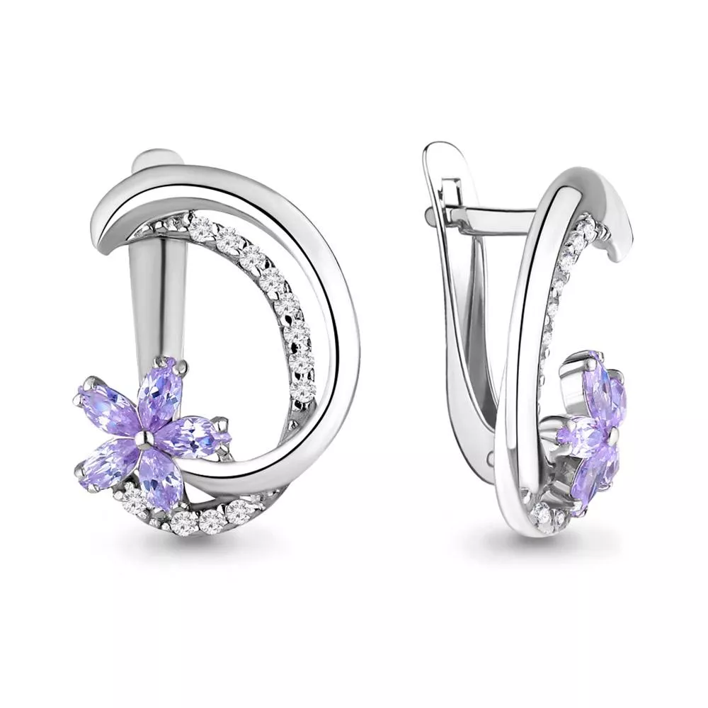 Серьги, серебро, артикул LV46098Д