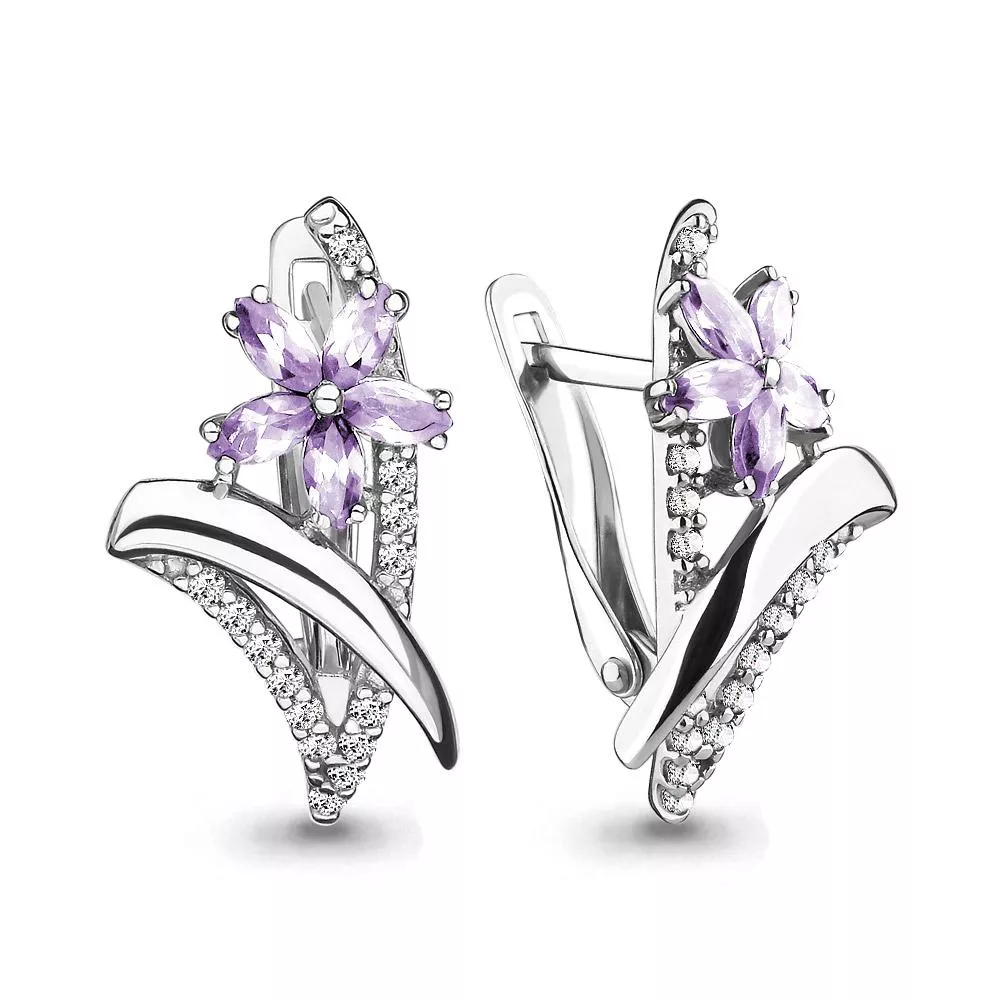 Серьги, серебро, артикул LV46094Д