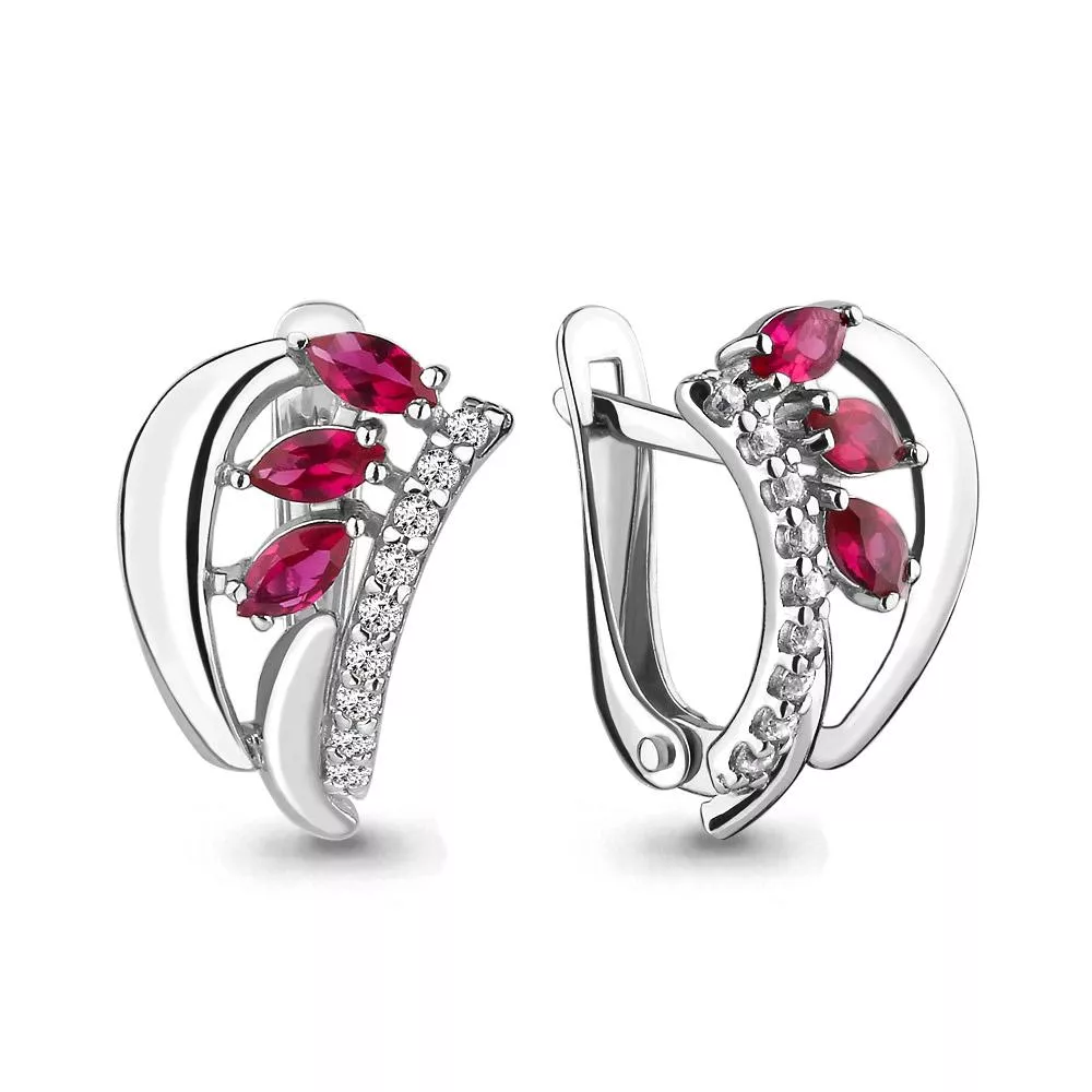 Серьги из серебра, артикул LV46089В