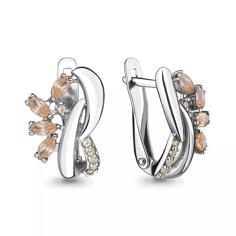 Серьги, артикул LV46087Е, серебро