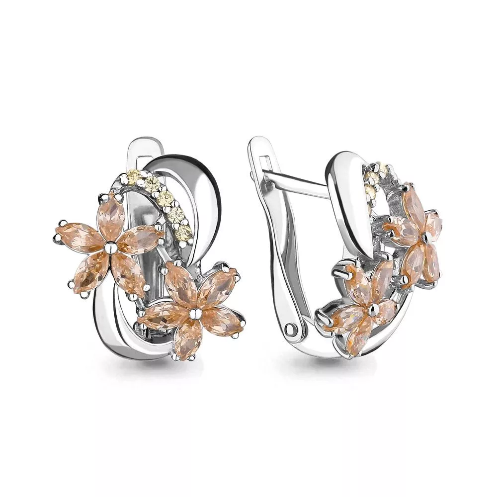 Серьги из серебра, артикул LV46082Е