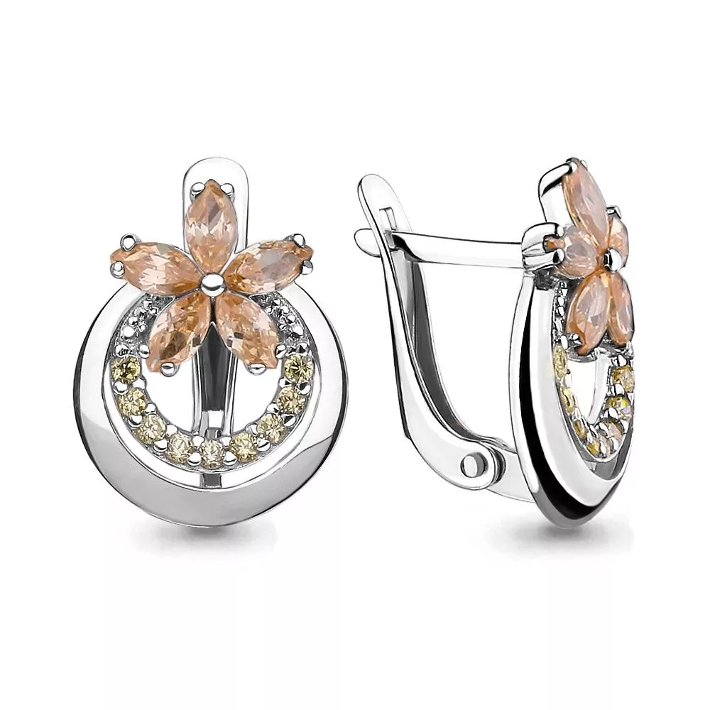 Серьги, серебро, артикул LV46081Е