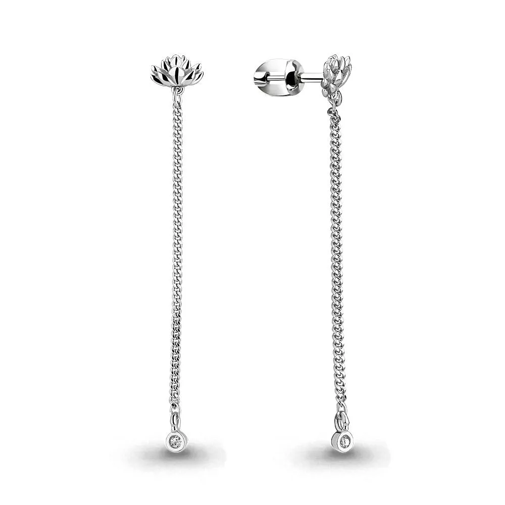 Серьги из серебра, артикул LV46075А