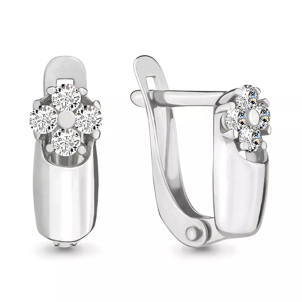 Серьги, серебро, артикул LV46074А