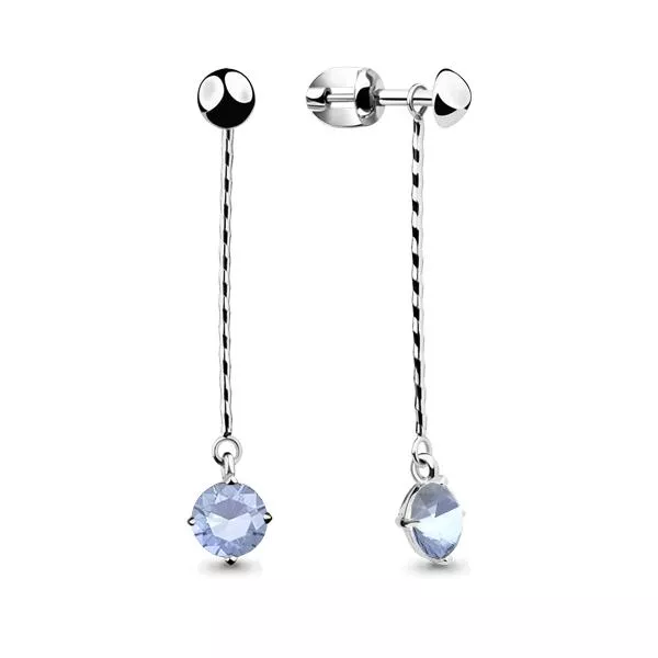 Серьги, серебро, артикул LV46063С