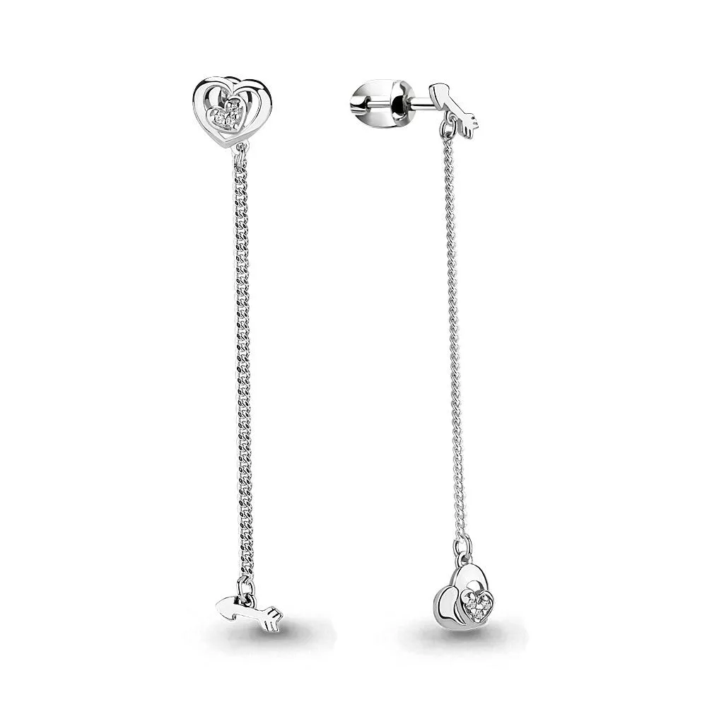 Серьги, артикул LV46061А, серебро