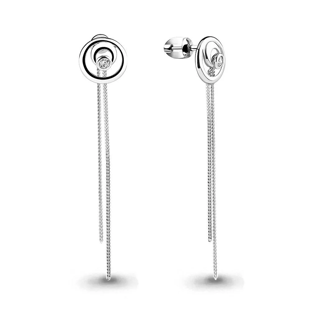 Серьги из серебра, артикул LV46059А