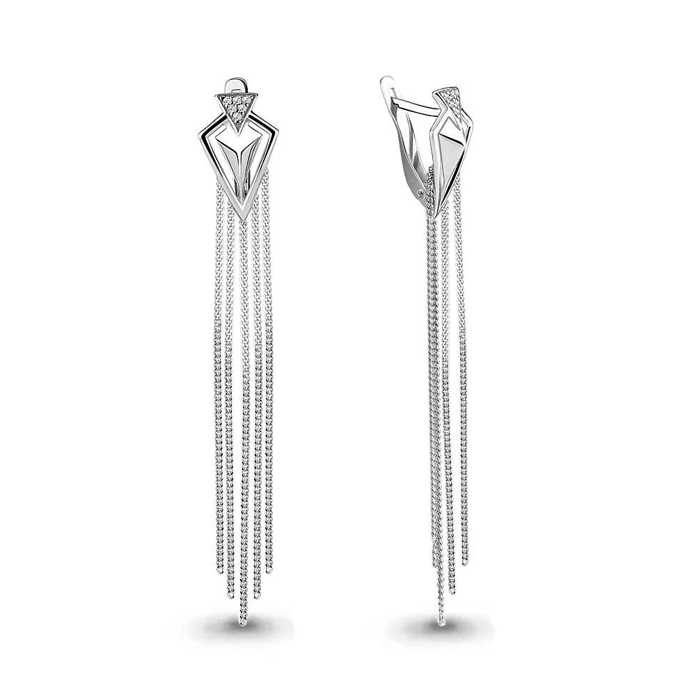 Серьги из серебра, артикул LV46054А