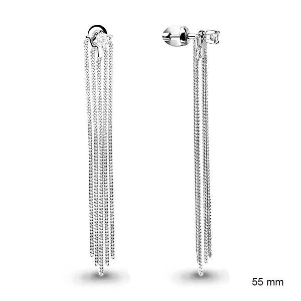 Серьги, серебро, артикул LV46052