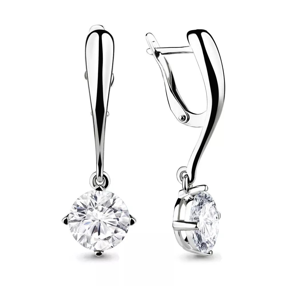 Серьги, серебро, артикул LV46046