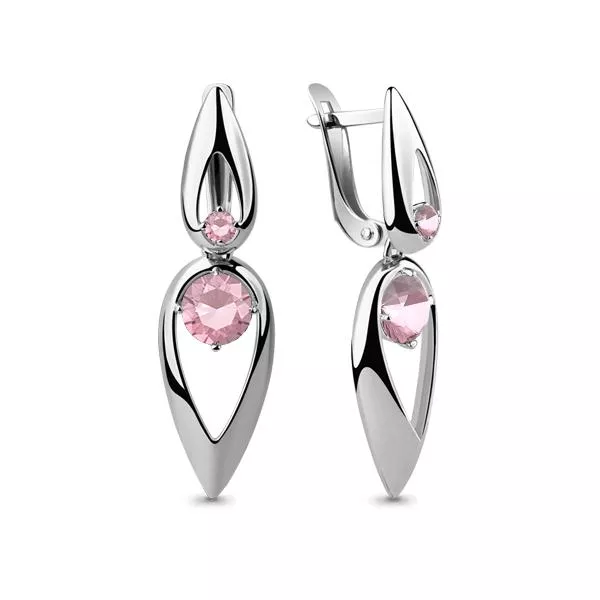 Серьги, серебро, артикул LV46045Р