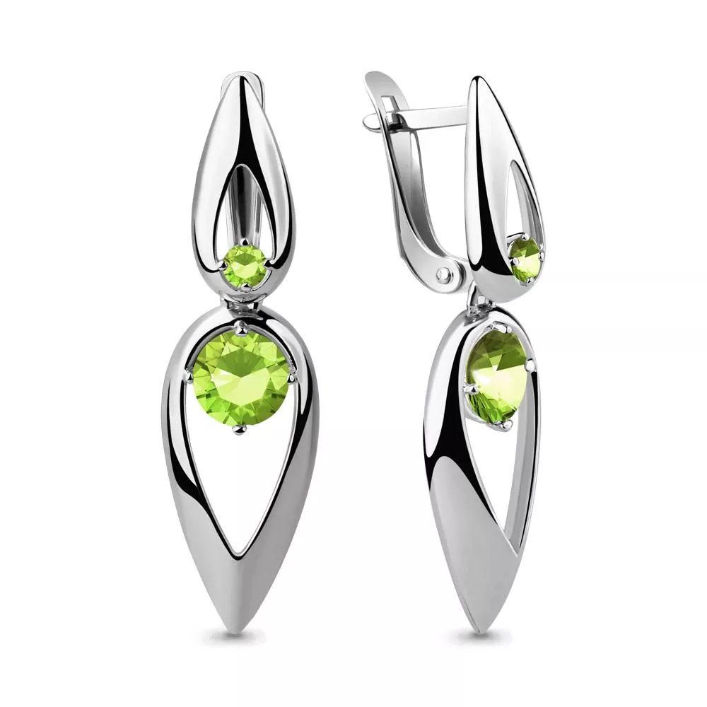 Серьги из серебра, артикул LV46045101З