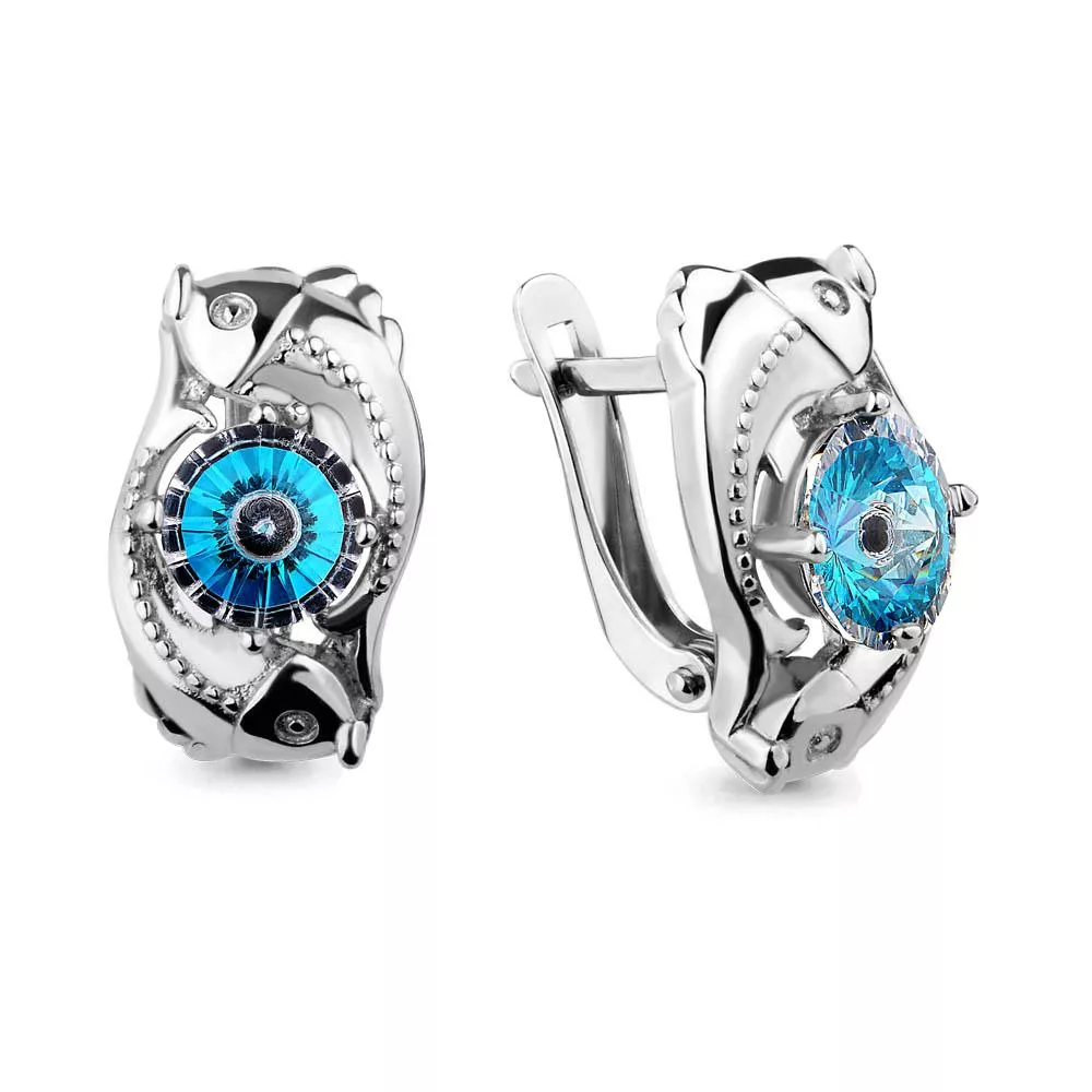 Серьги, артикул LV46042100, серебро