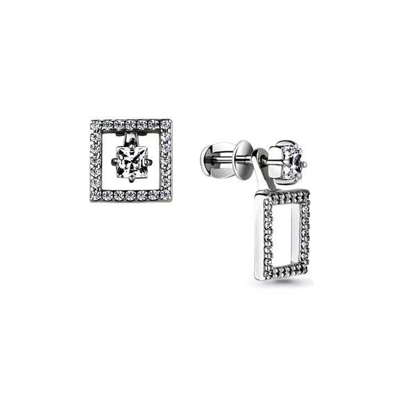 Серьги, артикул LV46021А, серебро