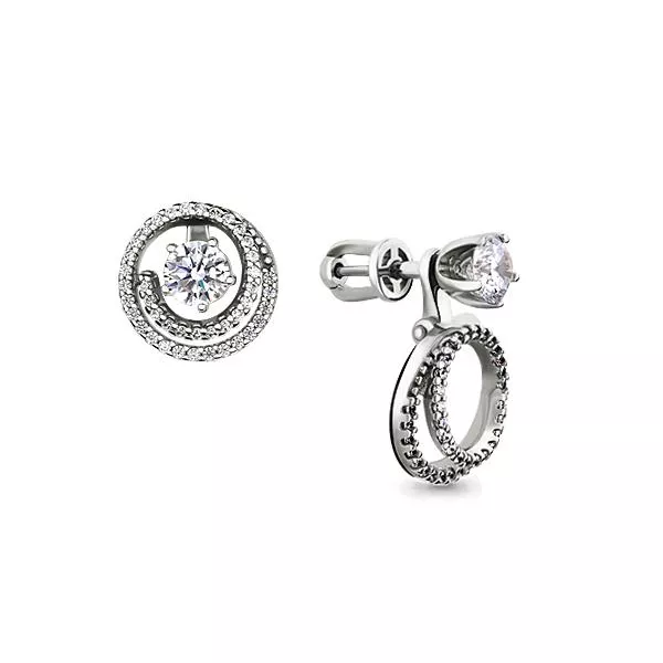 Серьги, артикул LV46019А, серебро