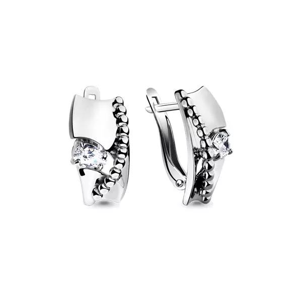 Серьги, серебро, артикул LV45985