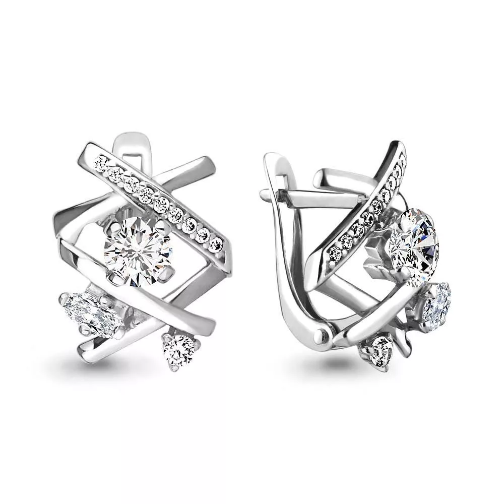 Серьги из серебра, артикул LV45928А
