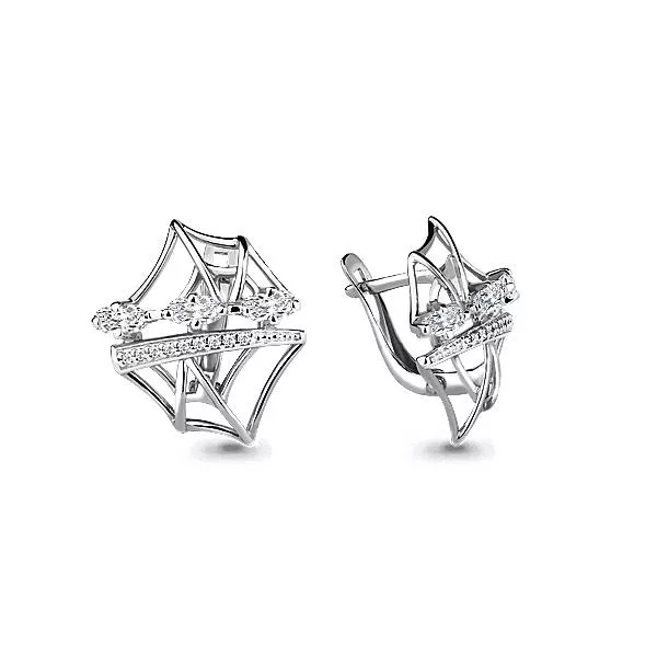 Серьги, серебро, артикул LV45924А