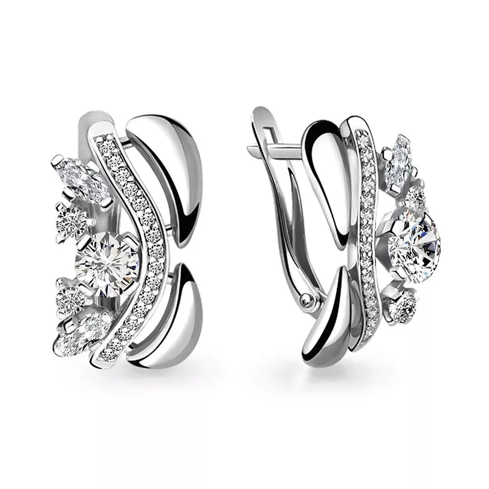 Серьги, серебро, артикул LV45915А