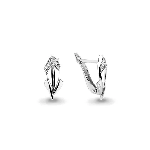 Серьги, серебро, артикул LV45910А