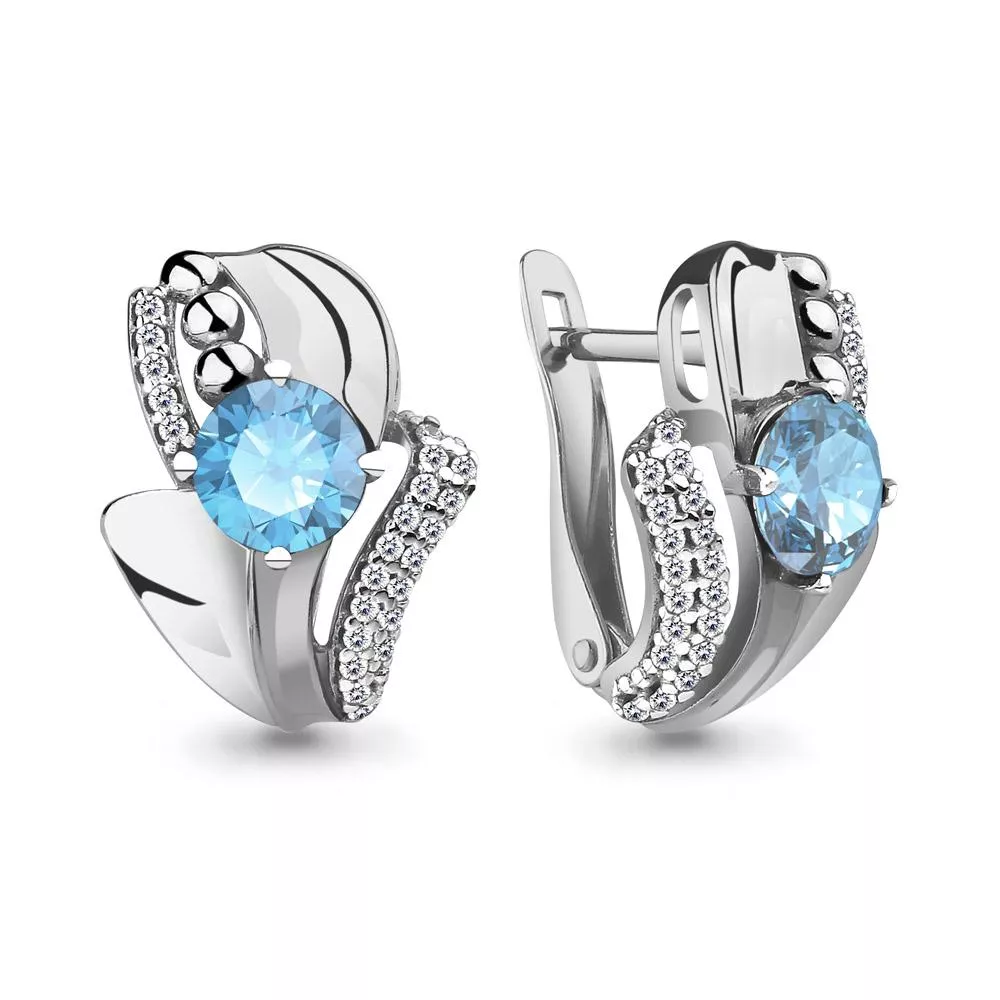 Серьги, серебро, артикул LV4590224А