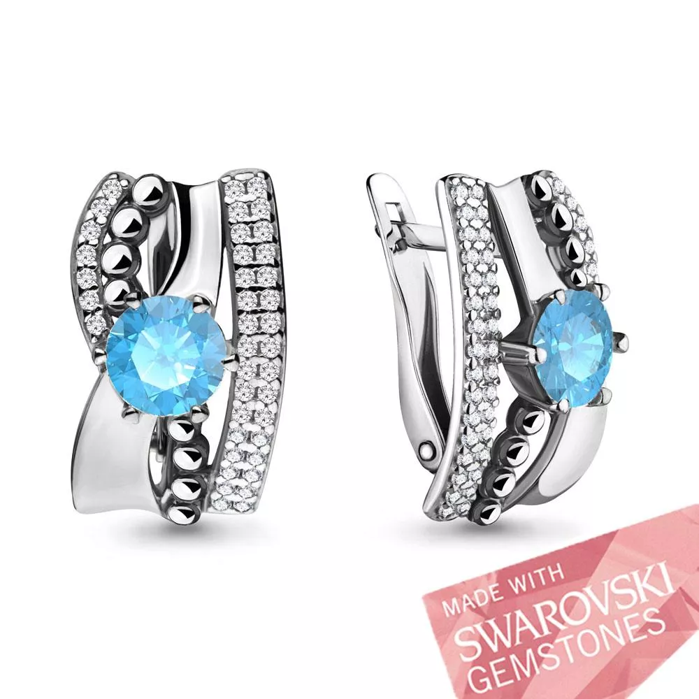 Серьги, артикул LV4590024А, серебро