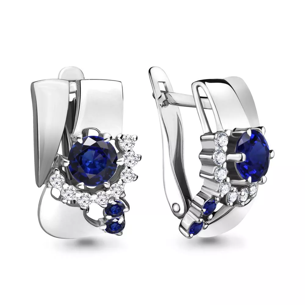 Серьги из серебра, артикул LV45891Б