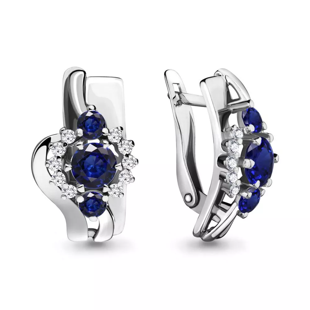 Серьги из серебра, артикул LV45888Б