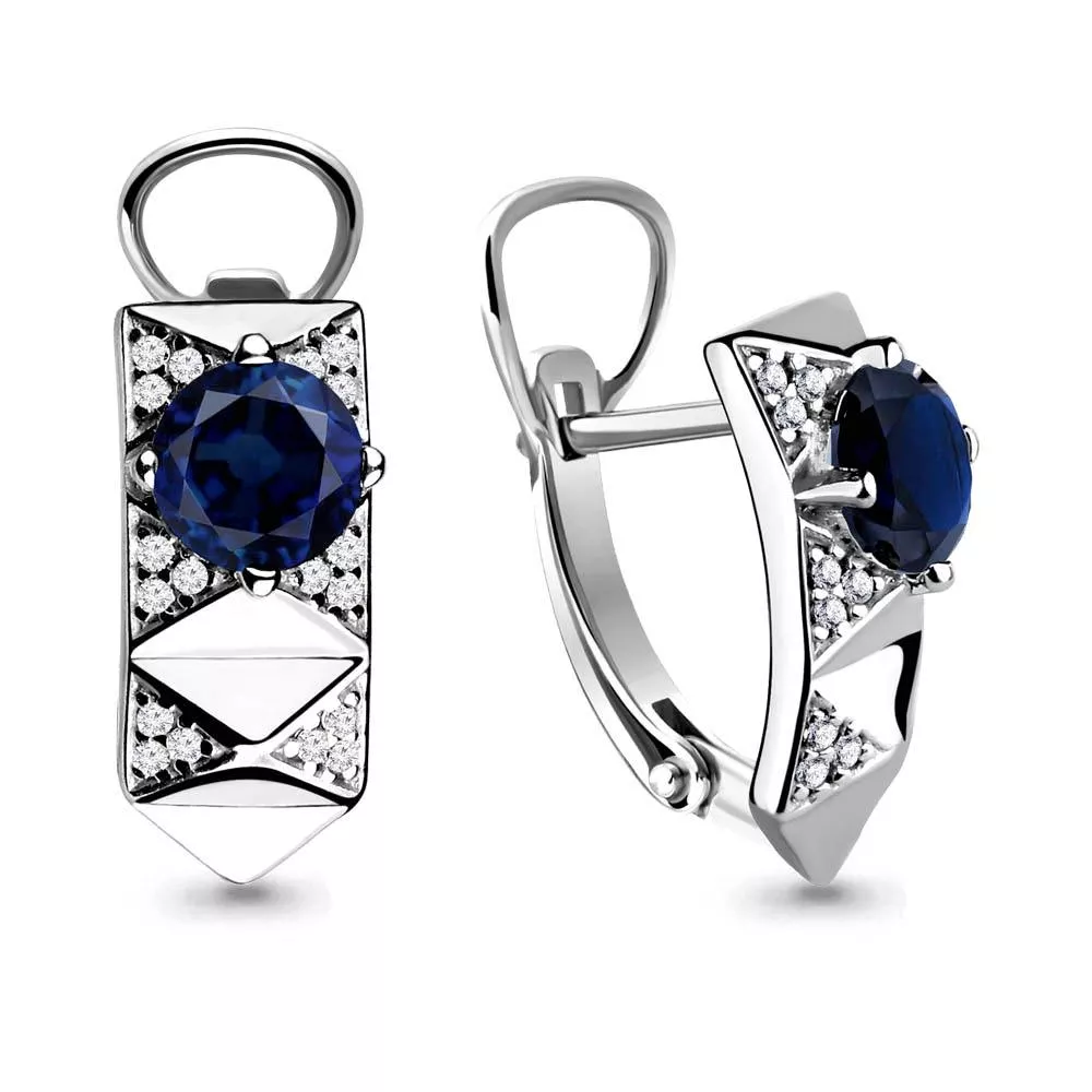 Серьги, артикул LV45884Б, серебро