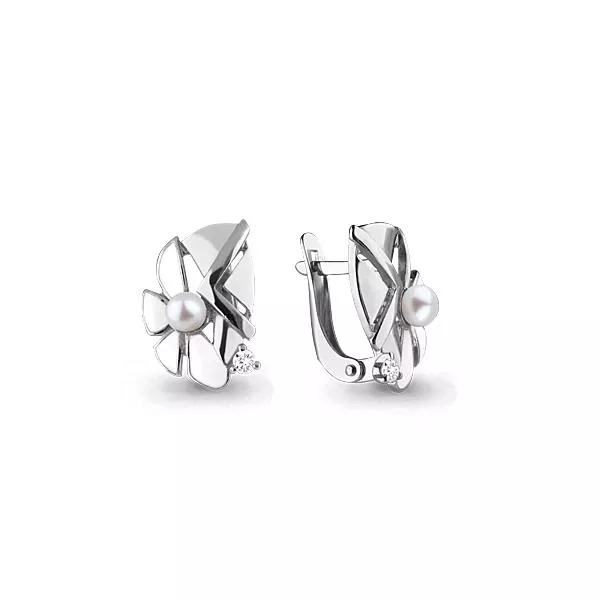 Серьги, серебро, артикул LV45836А