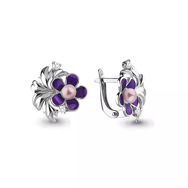 Серьги из серебра, артикул LV45831В