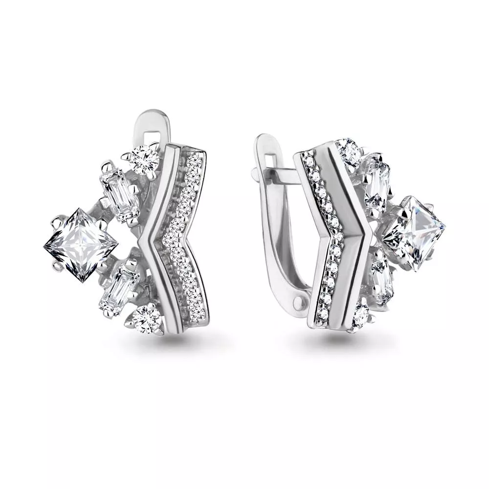 Серьги, серебро, артикул LV45811А