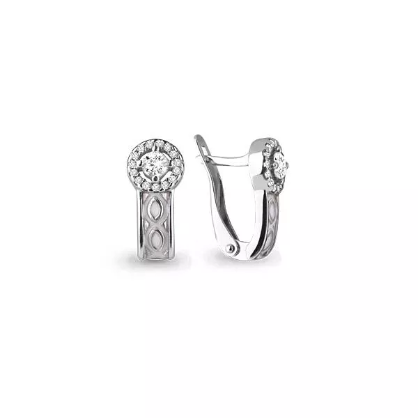 Серьги, серебро, артикул LV45740А