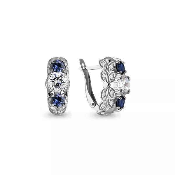 Серьги из серебра, артикул LV45728Б