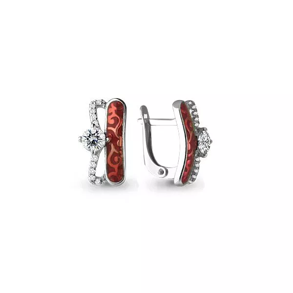 Серьги, артикул LV45723А, серебро